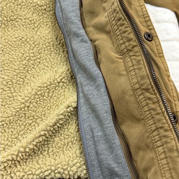 Levi's Sherpa Lined Hooded Utility Jacket With Removable Hood Size Mediu… - Picture 5 of 17